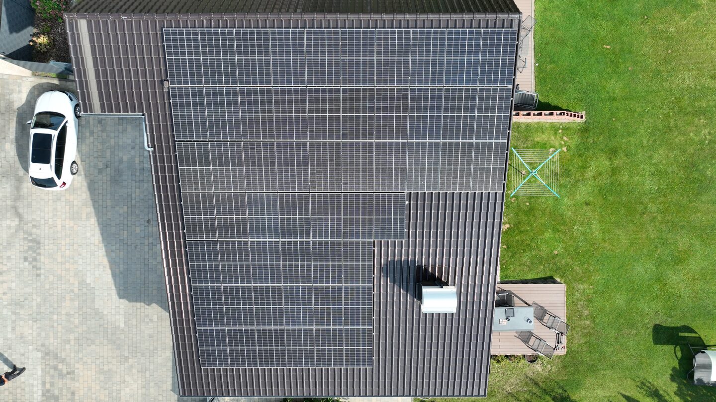 Photovoltaikanlage auf einem Wohnhaus