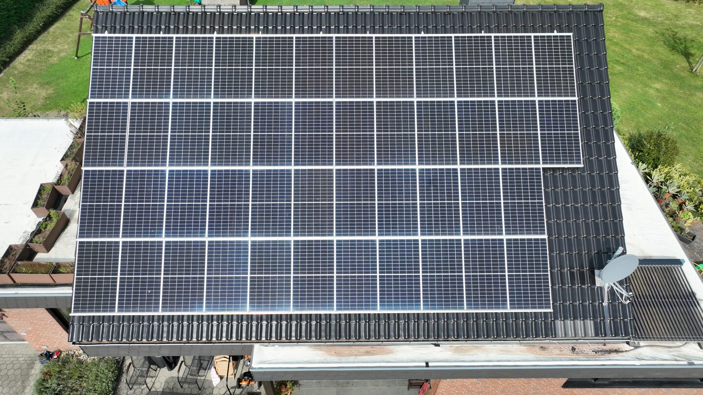 Photovoltaikanlage auf einem Wohnhaus