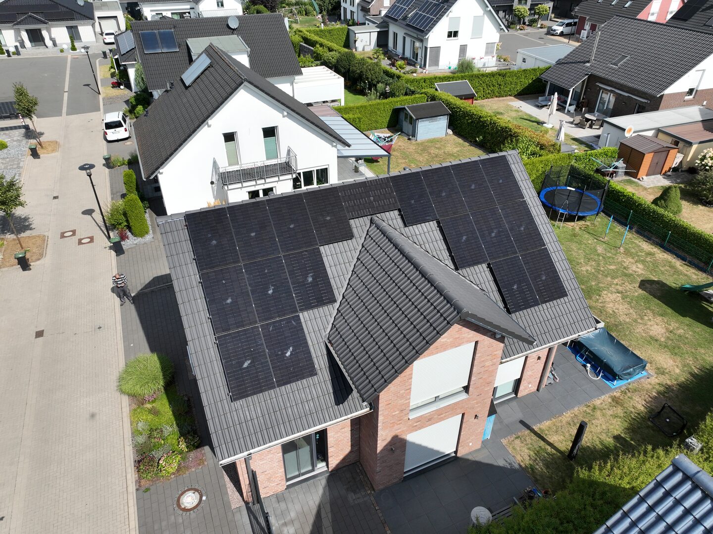 Photovoltaikanlage auf einem Einfamilienhaus in Lippstadt