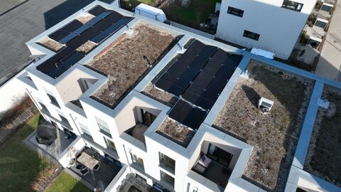 Solaranlage auf Gastronomiegebäude