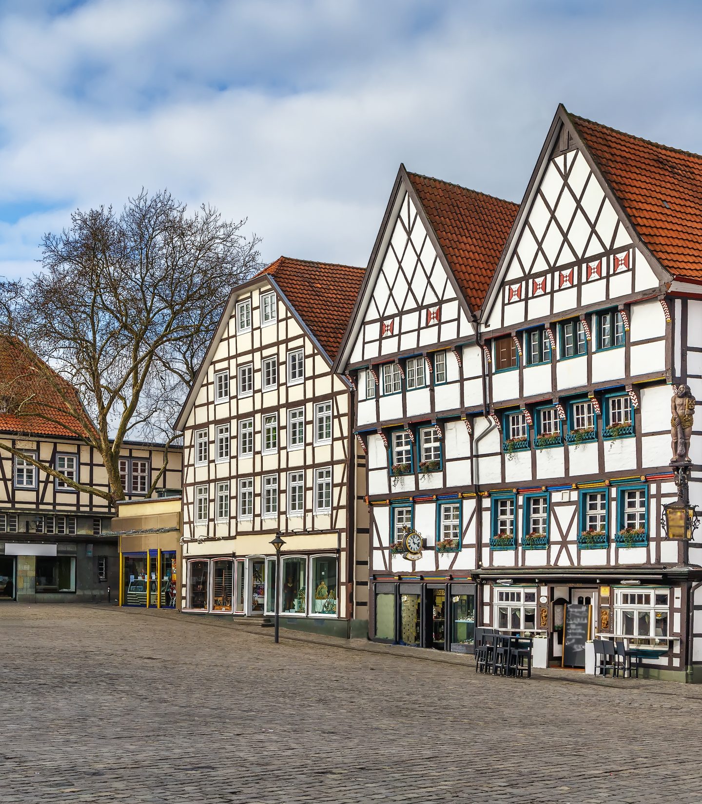Fachwerkhäuser am Marktplatz in Soest